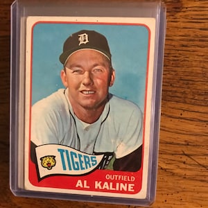 Al Kaline 1965 Topps Baseball Card (edizione originale) (come da foto) (4539)