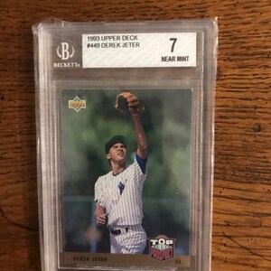 Derek Jeter 1993 Upper Deck Baseball Card Beckett 7 (Original Issue)  (04368)