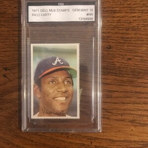 Rico Carty Dell MBS Stamp FGS 10 (original Issue) (As Pictured) (3939)