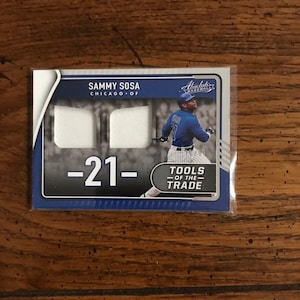 Sammy Sosa Double Game Used Material Patch Panini Absolute Baseball Card (comme sur la photo) (édition originale) (4015)