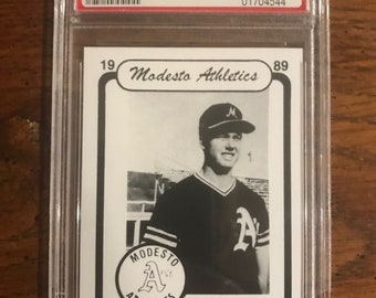 Mark McGwire Calificó PSA 8 1989 Chong Modesto A's (como se muestra en la imagen) (edición original) (1875)