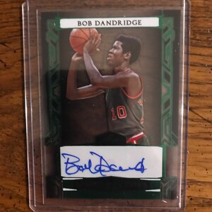 Bob Dandridge Autogramm 1/5 Leaf Sports Heroes Basketball Card (Original Heft) (Wie abgebildet) (3517)