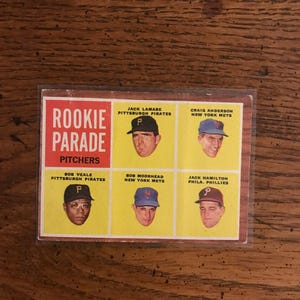 Rookie Parade Card 593 1962 Topps Baseball Card (Original Issue) (As Pictured) (5602)