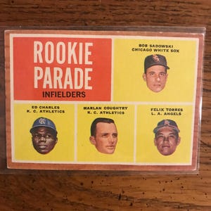 Rookie Parade Card 595 1962 Topps Baseball Card (Original Issue) (As Pictured) (5601)