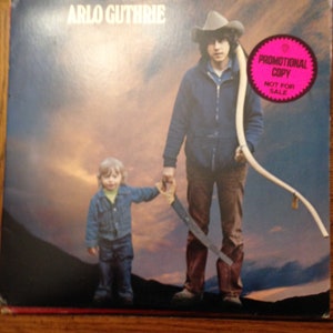 Arlo Guthrie promo copy Vinyl LP   free shipping In USA (B001)