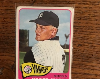 Roger Maris 1965 Topps Baseball Card (oorspronkelijke uitgave) (zoals afgebeeld) (5500)
