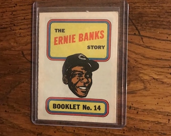 Folleto de Ernie Banks de Topps de 1970 (edición original) (como se muestra) (7018)
