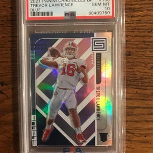 Trevor Lawrence Panini Chronicles Blue Football Card PSA 10 (original Issue) (As Pictured) (5246)