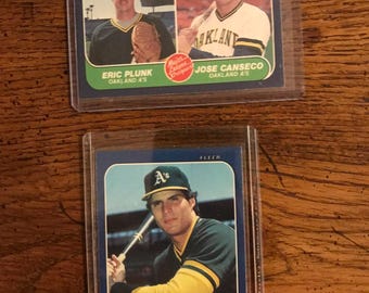 ホセ・カンセコ 直筆サイン入り ルーキー ベースボール カード 1986 No