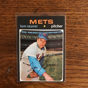 Tom Seaver 1971 Topps Baseball Card (Original Issue) (As Pictured) (5501)