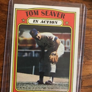 Tom Seaver In Action 1972 Topps Baseball Card Original Issue (come nella foto) (01022)