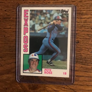 Pete Rose 1984 Topps Update Baseball Card (Original Issue) (As Pictured) (5184)