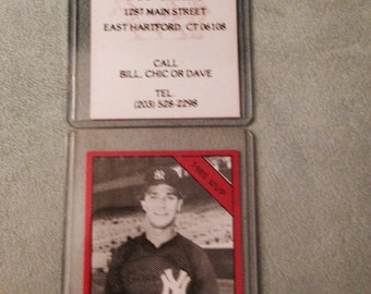 Don Mattingly Business Card from Shop in mid 1980&#39;s (008)