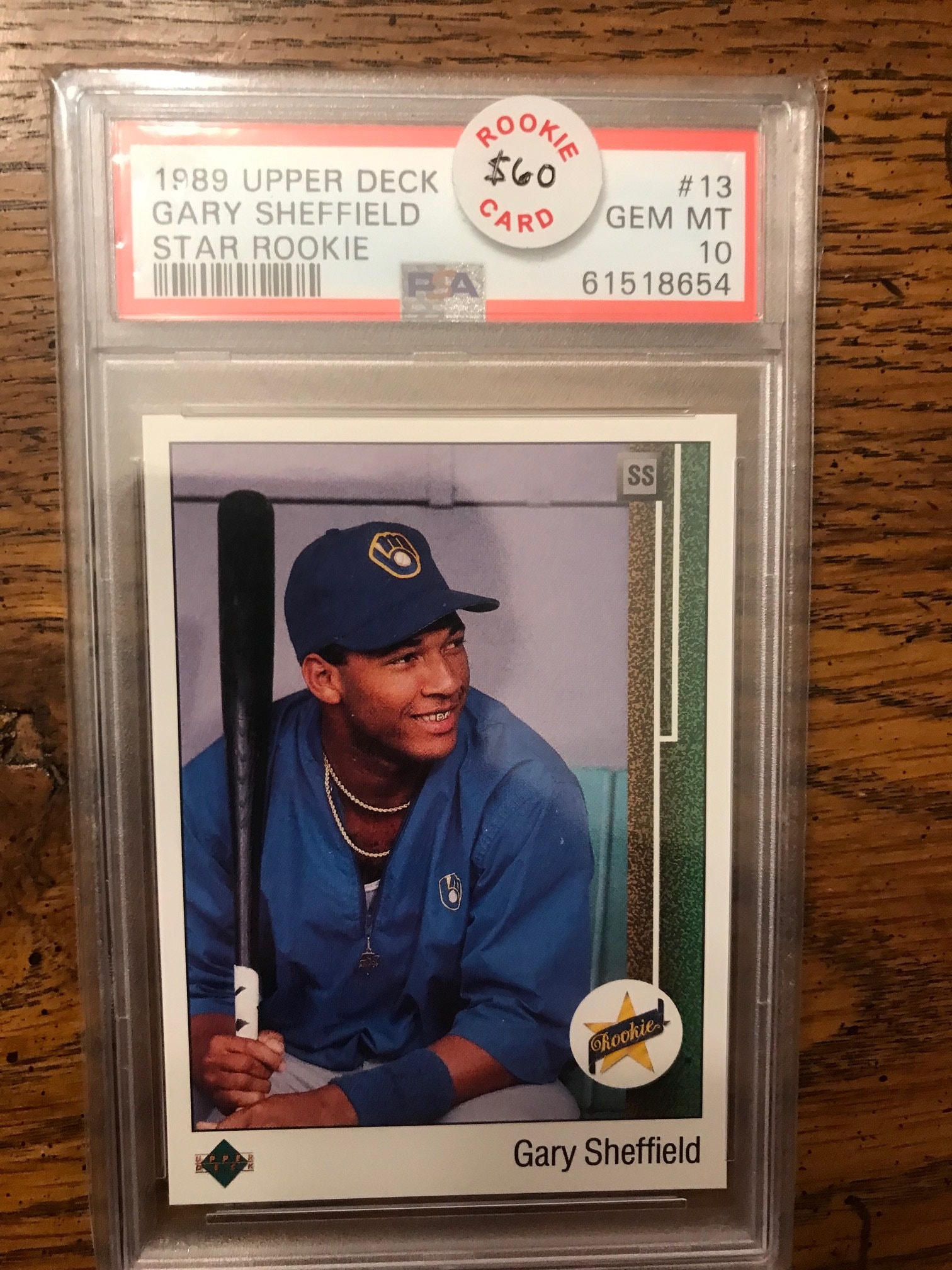 Gary Sheffield Graded PSA 10 1989 Upper Deck Baseball Card