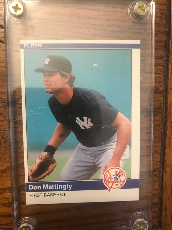 Don Mattingly Rookie 1984 Fleer Baseball Card as Pictured 