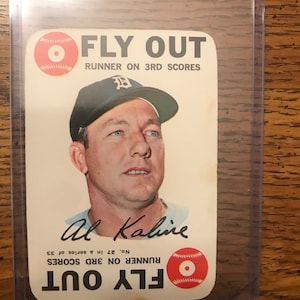 Al Kaline Detroit Tigers 1968 Topps Game Card Insert (edizione originale) (come nella foto) (1463)
