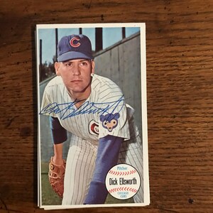 Dick Ellsworth Autograph 1964 Topps Giant Large Size (as Pictured