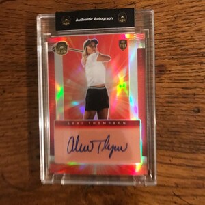Tarjeta de golf autografiada de Lexi Thompson 09/50 (edición original) (como se muestra) (3455)