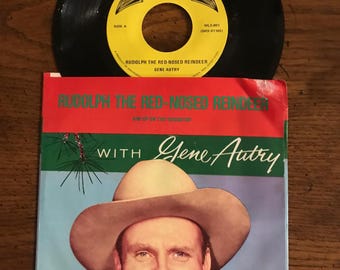 Gene Autry 45 Rudolph The Red Nosed Reindeer free shipping in USA   (388)