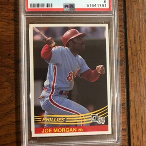 Joe Morgan PSA 6 1984 Donruss Baseball Card (As Pictured) (632)