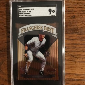 Derek Jeter 1999 Bowman best SGC 9 (Original Issue) (As Pictured) (3855)