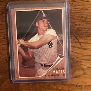Roger Maris 1961 Topps Baseball Card (conforme foto) (edição original) (2814)