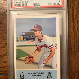 Don Mattingly PSA 8 1981 Nashville Sounds Baseball Card (edizione originale) (nella foto) (861)