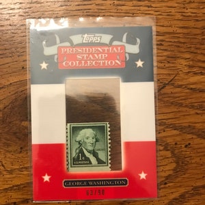 George Washington 03/90 Topps Presidential Collection Card  (1610)