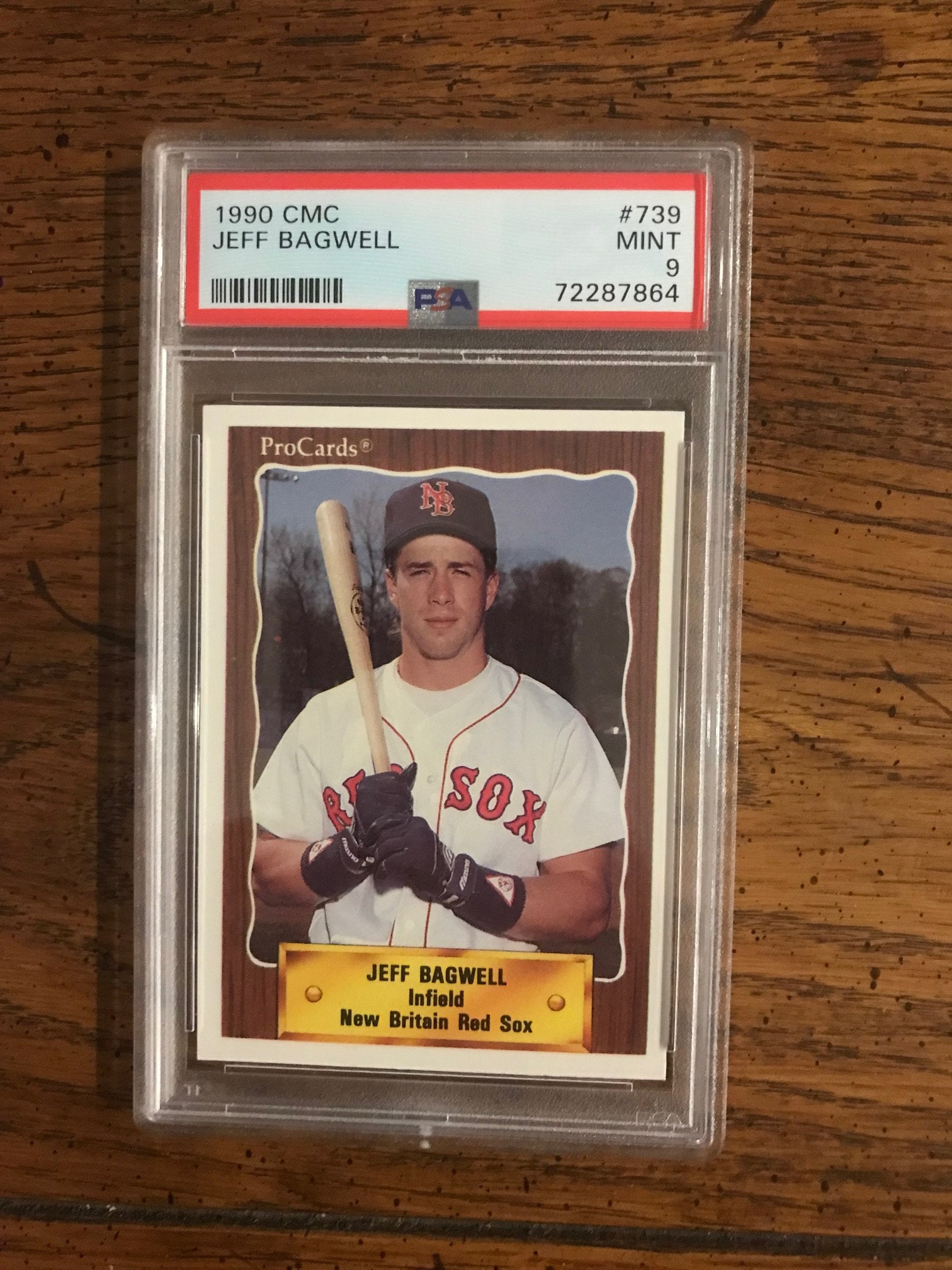Jeff Bagwell PSA 9 1990 CMC Minor League Baseball Card (original