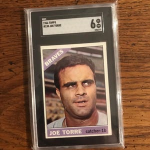 Tarjeta de béisbol de Joe Torre de 1966, PSA 6 (edición original) (como se muestra) (5927)