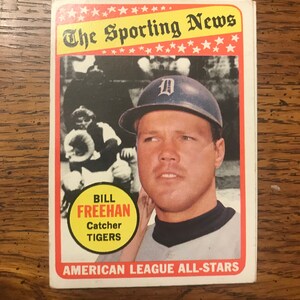 Bill Freehan All Star 1969 Topps Baseball (Original Issue) (As Pictured) (1129)