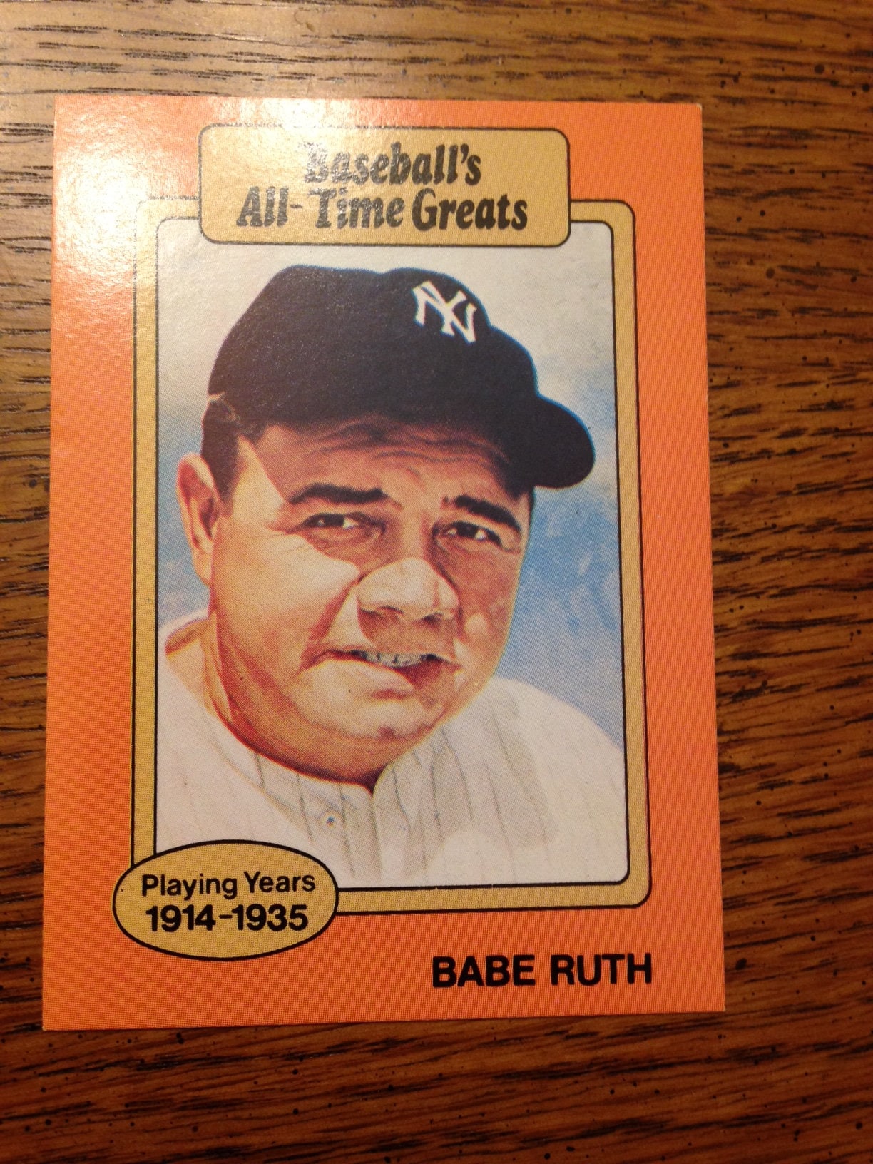 Babe Ruth Baseball's All Time Greats As Pictured 002 Etsy