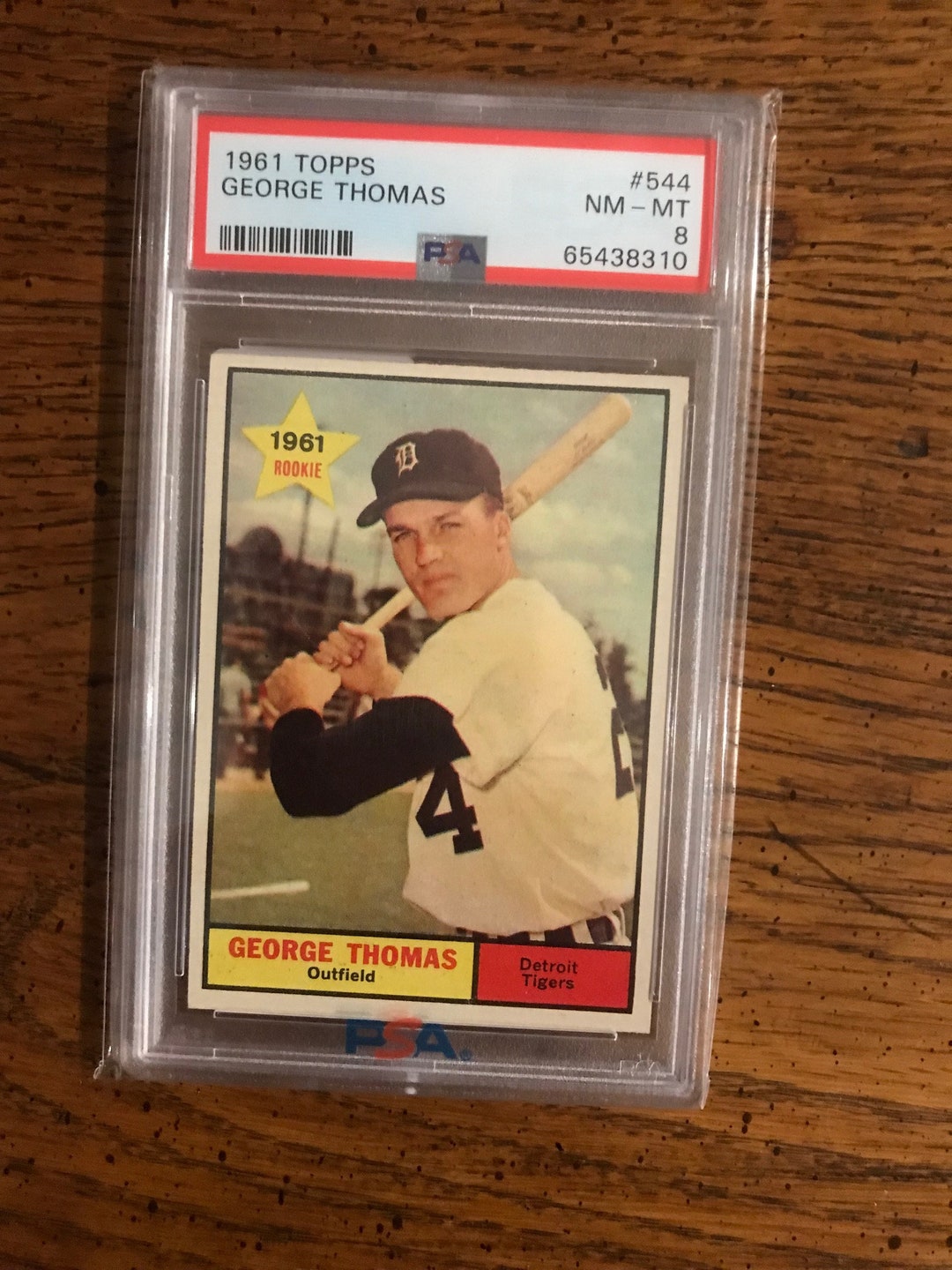 George Thomas Topps Baseball Card PSA 8 (original Issue) (as