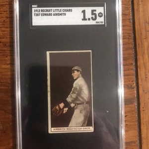 Edward Ainsmith T207 classificato SGC 1.5 1912 Recluta piccoli sigari indietro (edizione originale) (come nella foto) (1737)