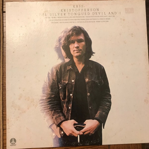 Kris Kristofferson LP The Silver Tongued Devil And I vinyl LP  (B003)