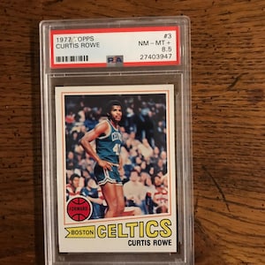 Curtis Rowe 1977 Topps Basketball Card PSA 8.5 (Original Heft) (Wie abgebildet) (4893)