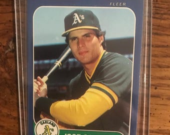 ホセカンセコ直筆サインカ一ド ホセ・カンセコの直筆サイン入りフリーア野球カード No. 244 認証済み