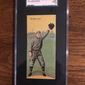 Carte de baseball McCabe/Starr 1911 T201 La Mecque à double pli SGC 4 (comme sur la photo) (édition originale) (4733)