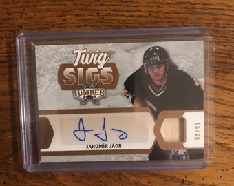 Jaromir Jagr Autograph & Game Stick usado numerado 16/30 (como se muestra en la imagen) (Edición original) (2443)