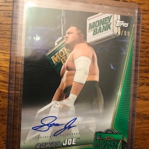 Somoa Joe Autograph Topps Wrestling Card (Original Issue) (As Pictured) (2004)