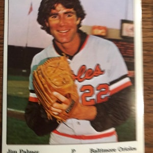 Jim Palmer 1975 SSPC Großes Puzzle hinten (Original Ausgabe) (wie abgebildet) (00245)