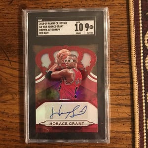 Horace Grant Autogramm Panini Crown Royale Basketball Karte SGC 10/9 (Wie Abgebildet) (Original Heft) (5488)
