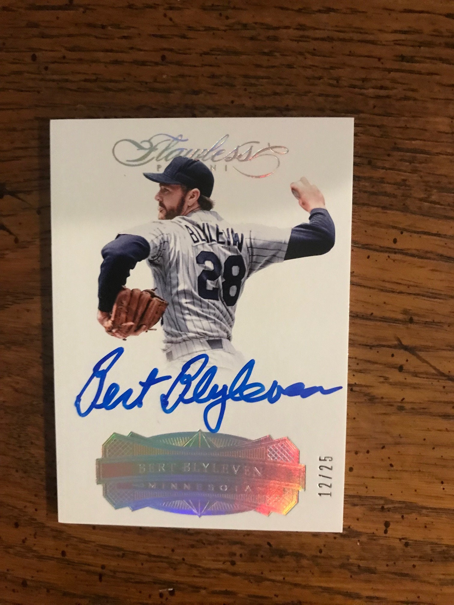 Bert Blyleven Autograph Flawless Baseball Card (original Issue