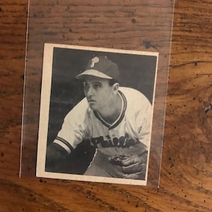 Tarjeta de béisbol Bowman de 1948 de Emil Dutch, Leonard Phillies (edición original) (como se muestra en la imagen) (4336)