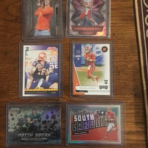 Trevor Lawrence 6 Different Football Cards  (As Pictured) (05780)