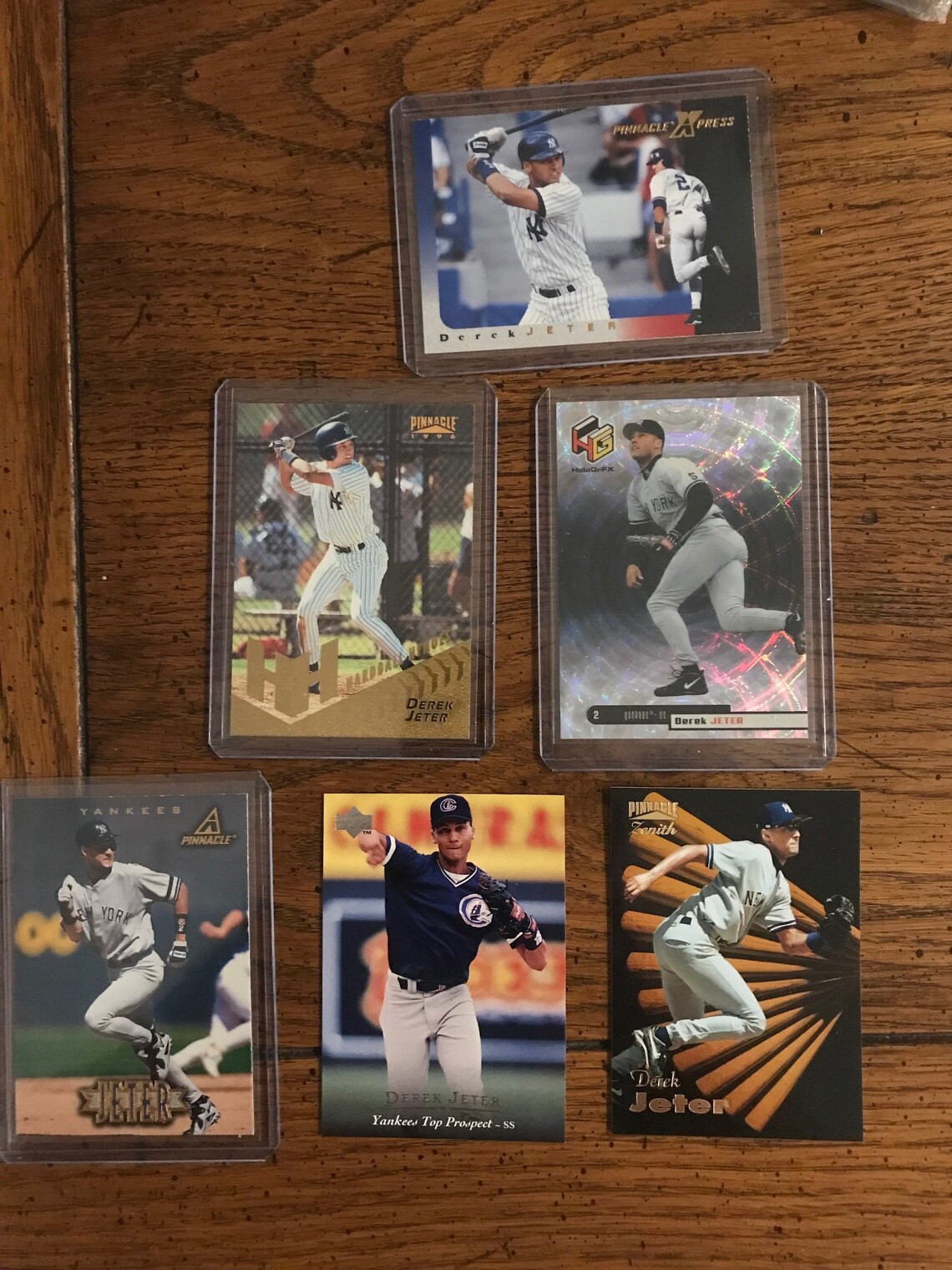 Derek Jeter 6 Different Baseball Cards (original Issue) (as Pictured ...