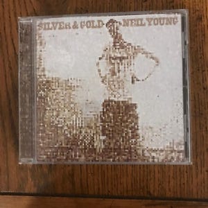 Neil Young CD Silver & Gold Hinge Issue On Jewel Case free shipping In USA (CD-2)