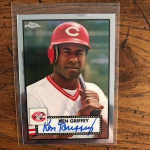 Ken Griffey (Senior) Autogramm Topps Chrom (Original Ausgabe) (Wie abgebildet) (2941)