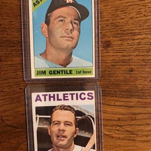 Cartes de baseball Jim Gentile 2 Topps (édition originale) (comme sur la photo) (5513)