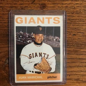Tarjeta de béisbol Topps de Juan Marichal 1964 (edición original) (como se muestra) (5621)
